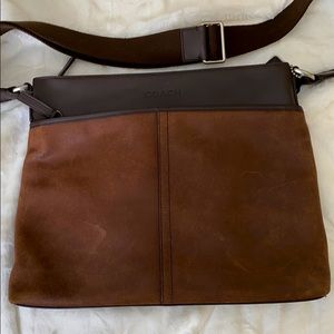 Coach leather laptop/messenger bag